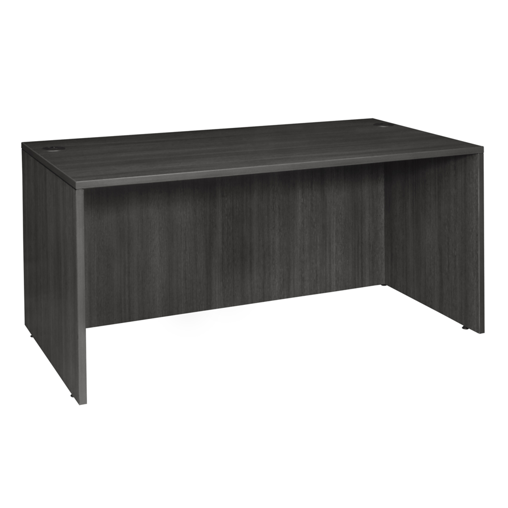 Regency Legacy Desk Shell — 66in., Ash Grey, Wire Management Grommets, Model# LDS6630AG